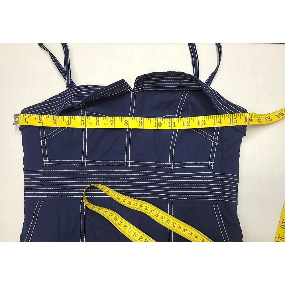 Anthropologie Maeve Sailor Dress Sz 6 Navy Blue - Picture 14 of 15
